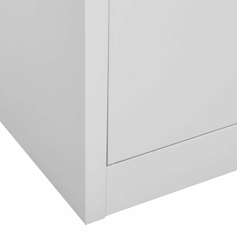 Locker Cabinets 5 pcs Light Grey 90x45x92,5 cm Steel