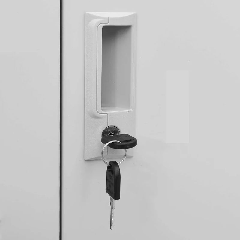 Locker Cabinets 5 pcs Light Grey 90x45x92,5 cm Steel
