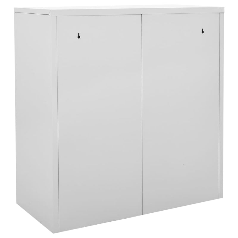 Locker Cabinets 2 pcs Light Grey and Blue 90x45x92.5 cm Steel