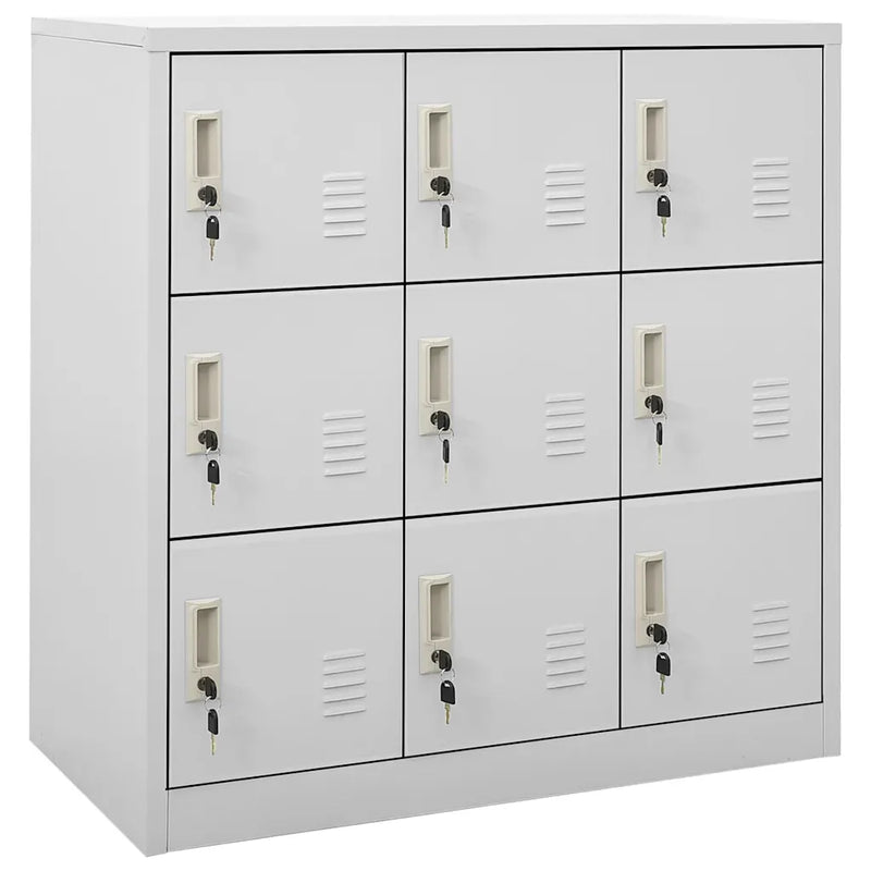 Locker Cabinets 5 pcs Light Grey 90x45x92,5 cm Steel