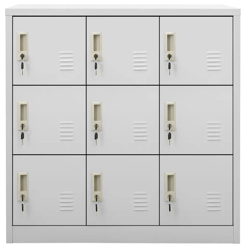 Locker Cabinets 5 pcs Light Grey 90x45x92,5 cm Steel