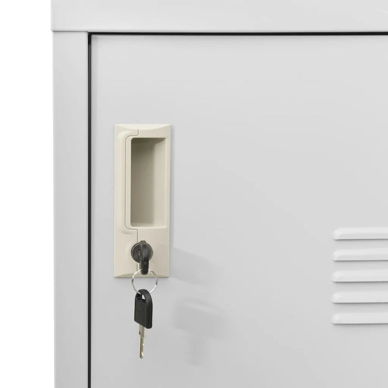Locker Cabinets 5 pcs Light Grey 90x45x92,5 cm Steel