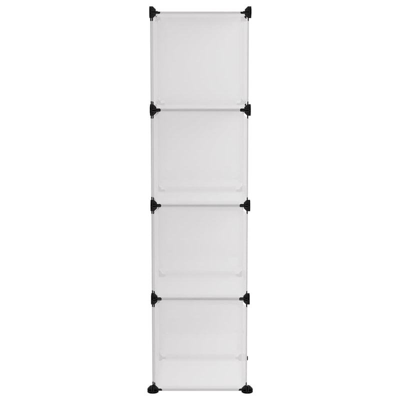 vidaXL Storage Cube Organiser with 12 Cubes Transparent PP