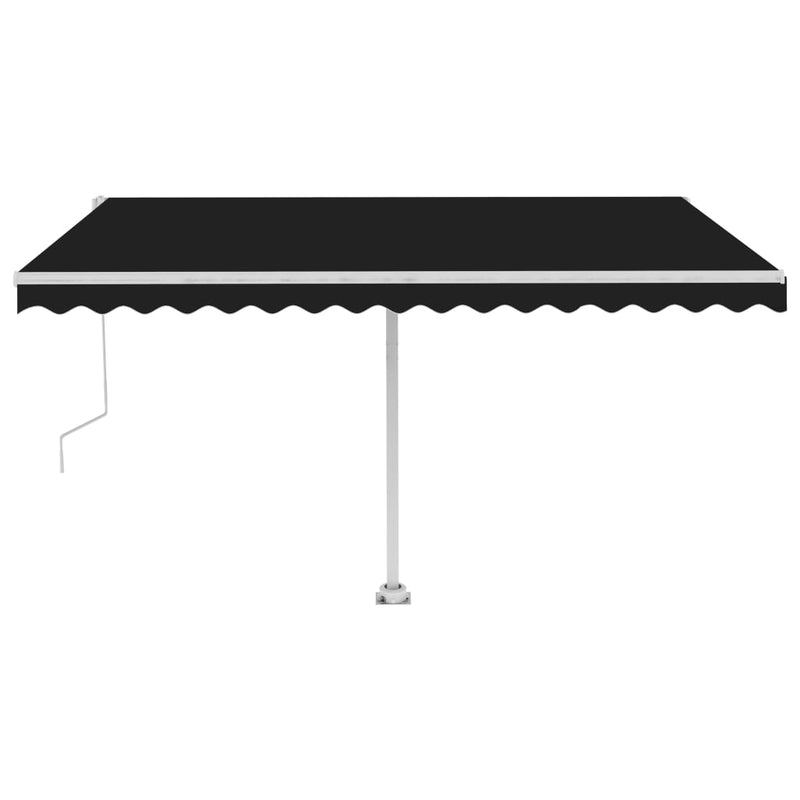 vidaXL Freestanding Automatic Awning 450x300 cm Anthracite