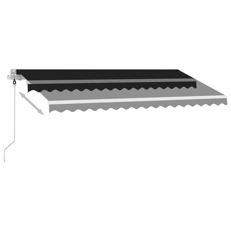 vidaXL Freestanding Automatic Awning 450x300 cm Anthracite