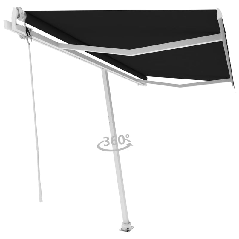 vidaXL Freestanding Automatic Awning 450x300 cm Anthracite