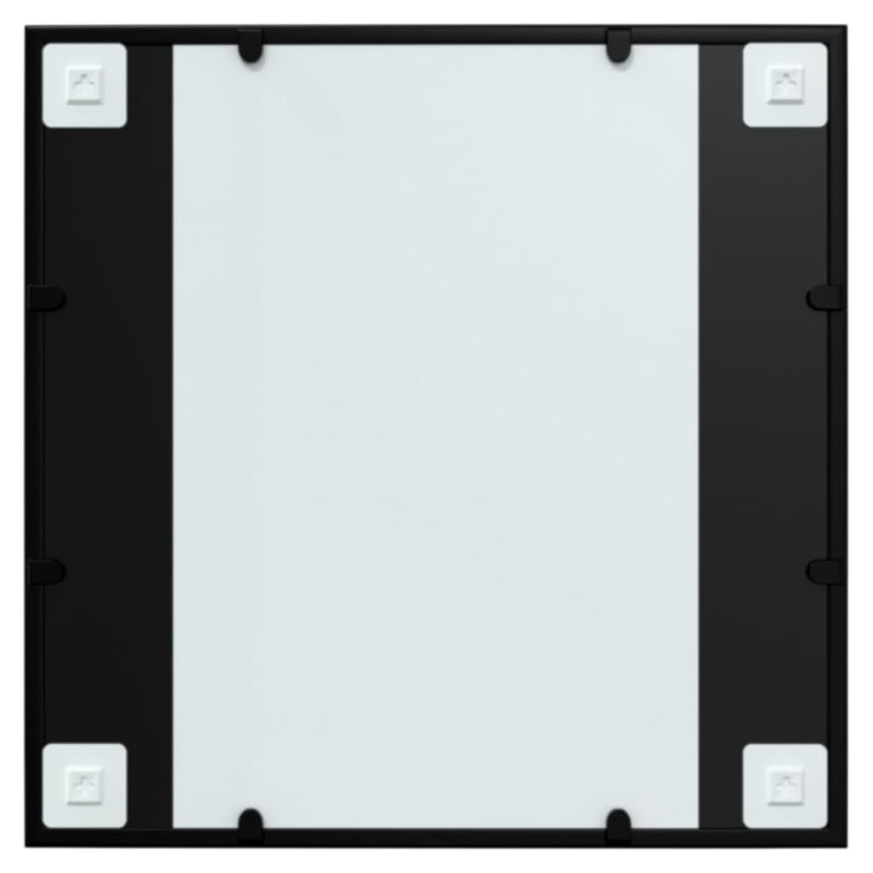 vidaXL Wall Mirror Black 60x60 cm Metal