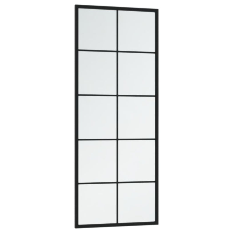 vidaXL Wall Mirror Black 100x40 cm Metal
