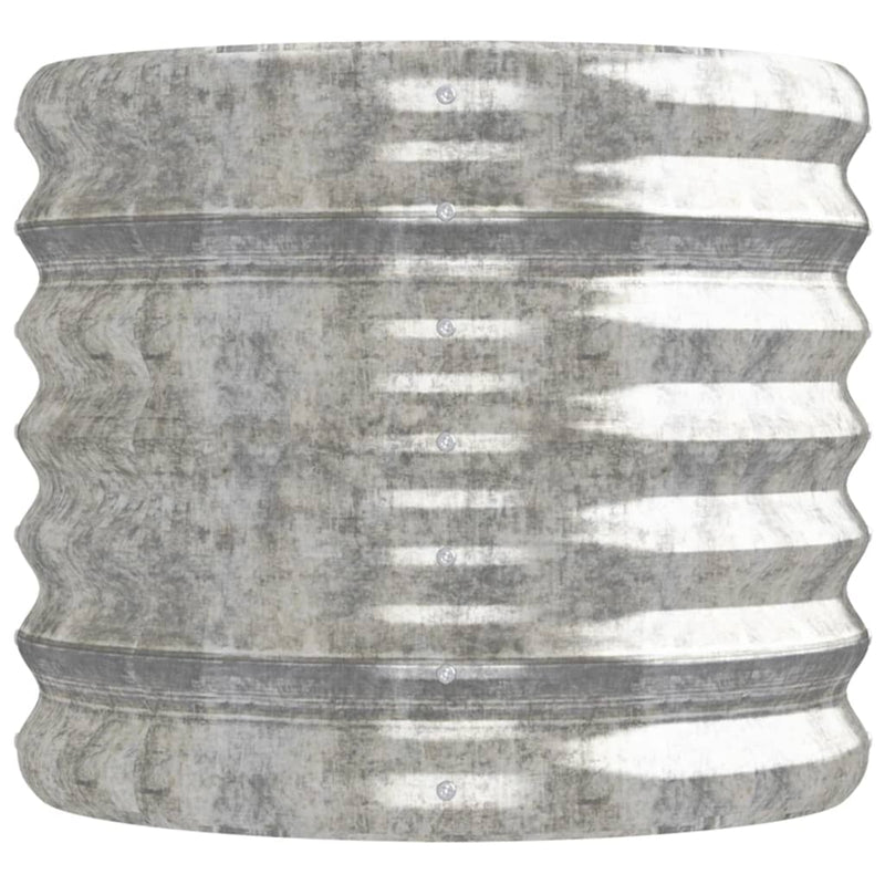 vidaXL Garden Raised Bed Galvanised Steel 152x40x36 cm Silver