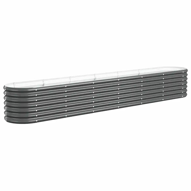Garden Raised Bed Galvanised Steel 260x40x36 cm Anthracite
