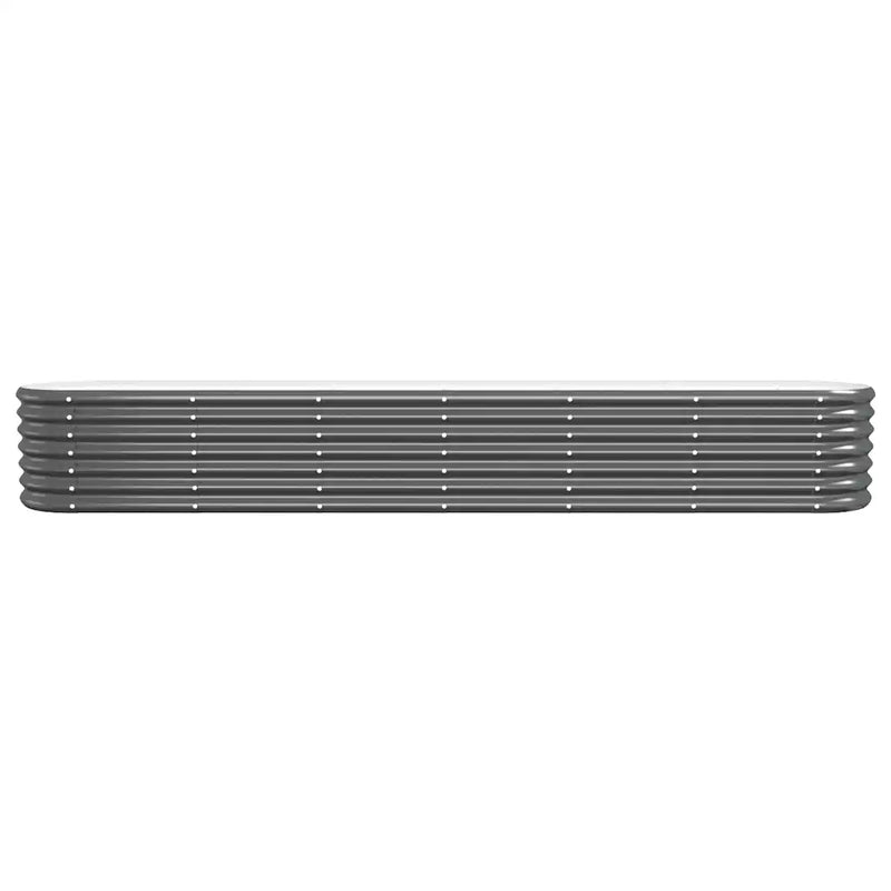 Garden Raised Bed Galvanised Steel 260x40x36 cm Anthracite
