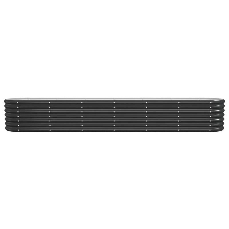 vidaXL Garden Raised Bed Galvanised Steel 260x40x36 cm Anthracite
