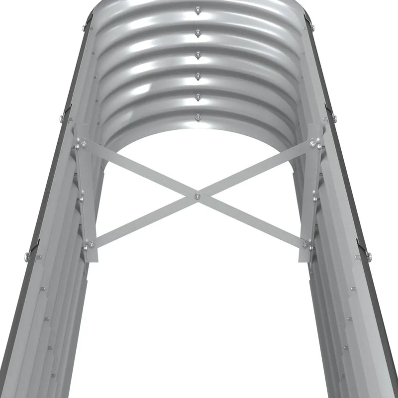 Garden Raised Bed Galvanised Steel 260x40x36 cm Anthracite