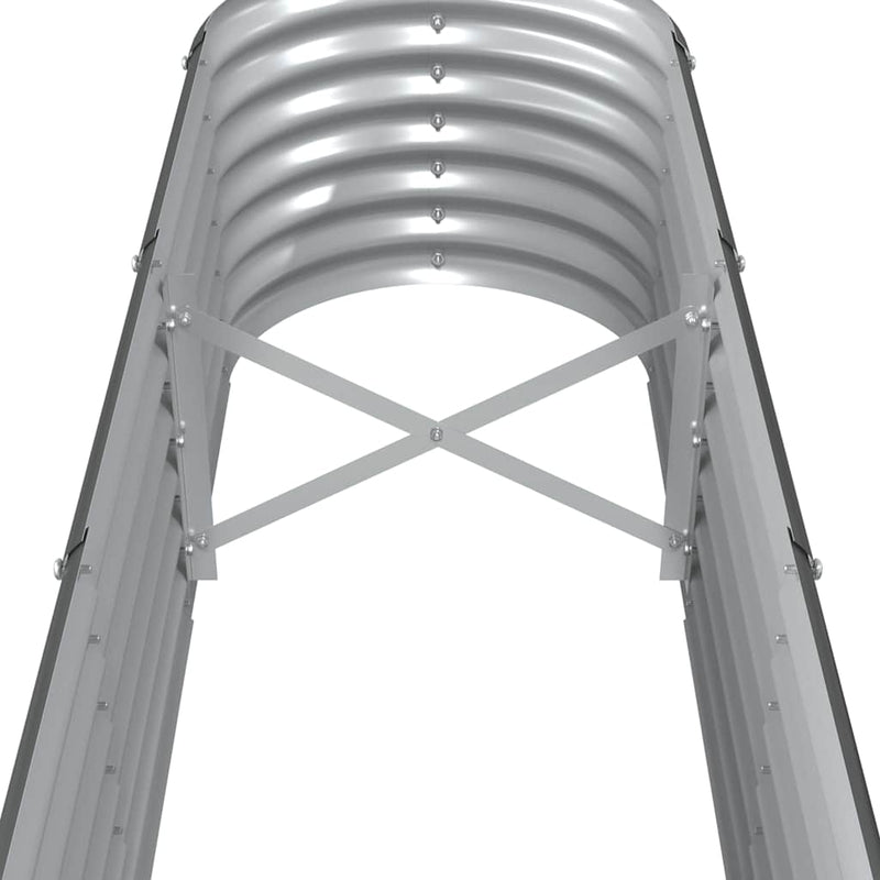 vidaXL Garden Raised Bed Galvanised Steel 260x40x36 cm Anthracite