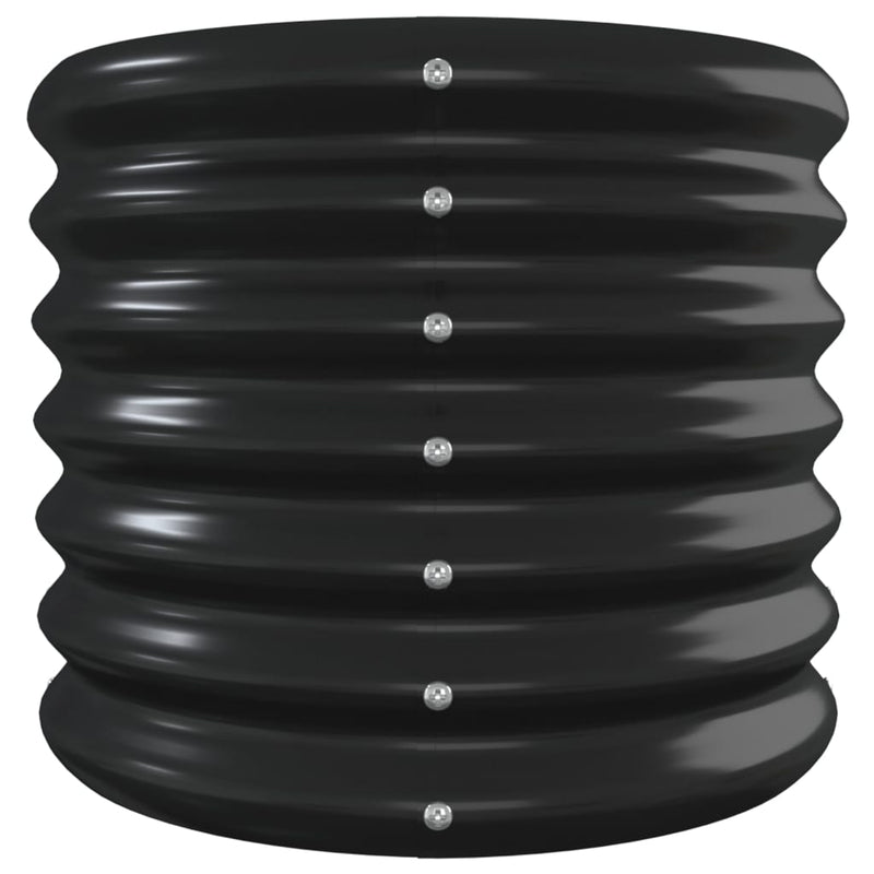 vidaXL Garden Raised Bed Galvanised Steel 332x40x36 cm Anthracite