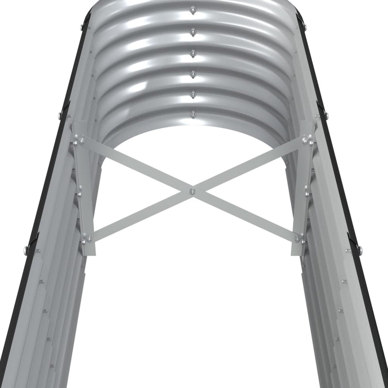 vidaXL Garden Raised Bed Galvanised Steel 332x40x36 cm Anthracite