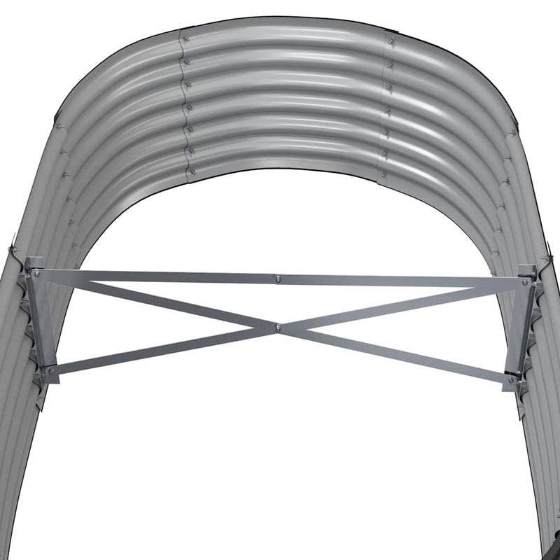 vidaXL Garden Raised Bed Galvanised Steel 152x80x36 cm Anthracite