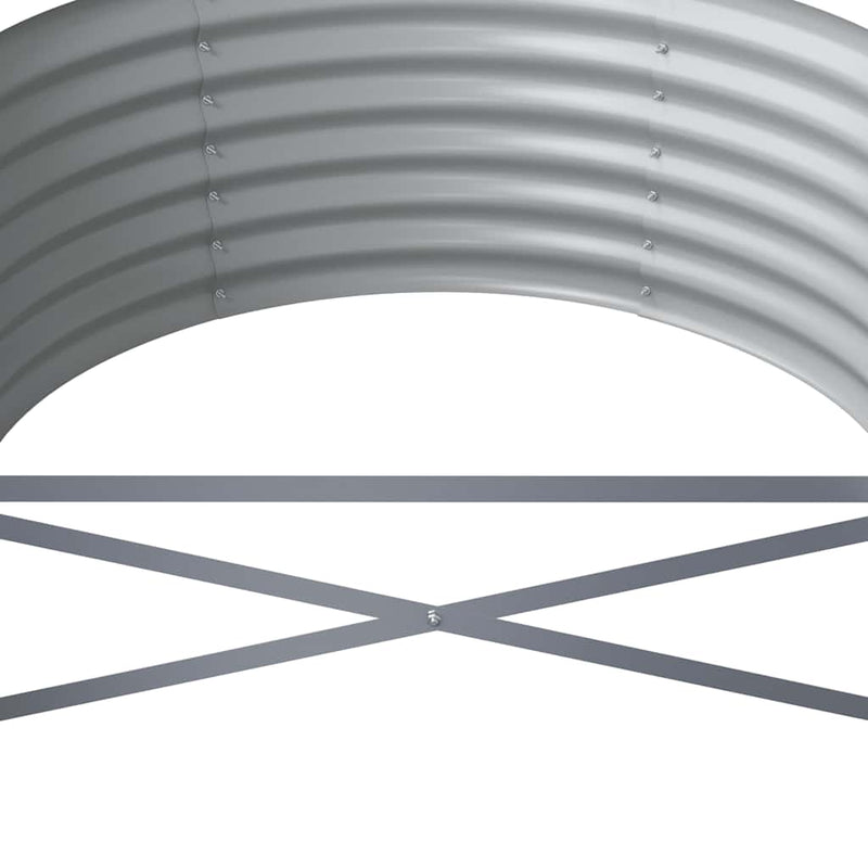 vidaXL Garden Raised Bed Galvanised Steel 296x80x36 cm Anthracite