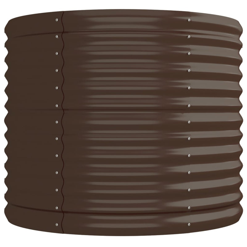 vidaXL Garden Raised Bed Galvanised Steel 224x80x68 cm Brown