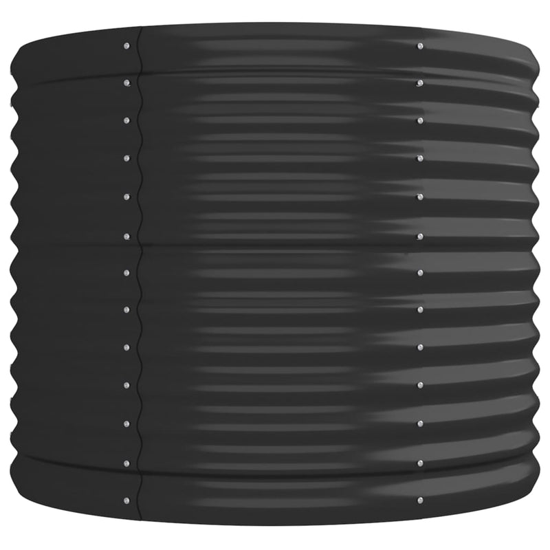 vidaXL Garden Raised Bed Galvanised Steel 224x80x68 cm Anthracite