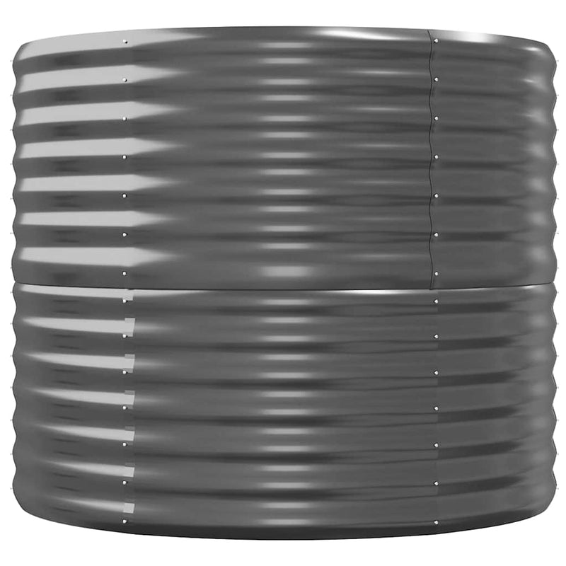vidaXL Garden Raised Bed Galvanised Steel 440x80x68 cm Anthracite