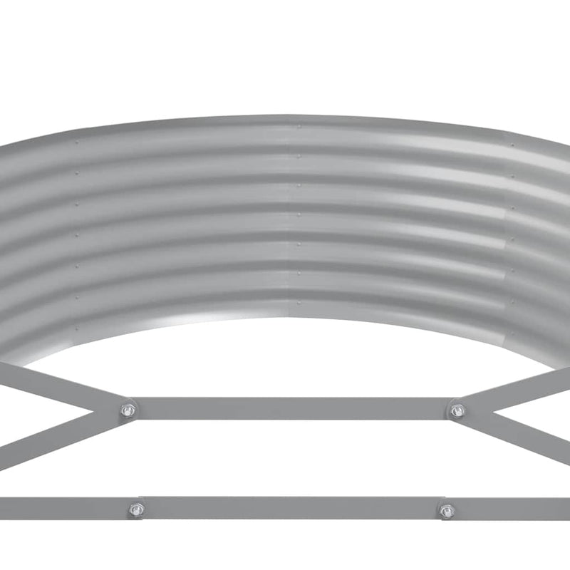 vidaXL Garden Raised Bed Galvanised Steel 249x100x36 cm Anthracite