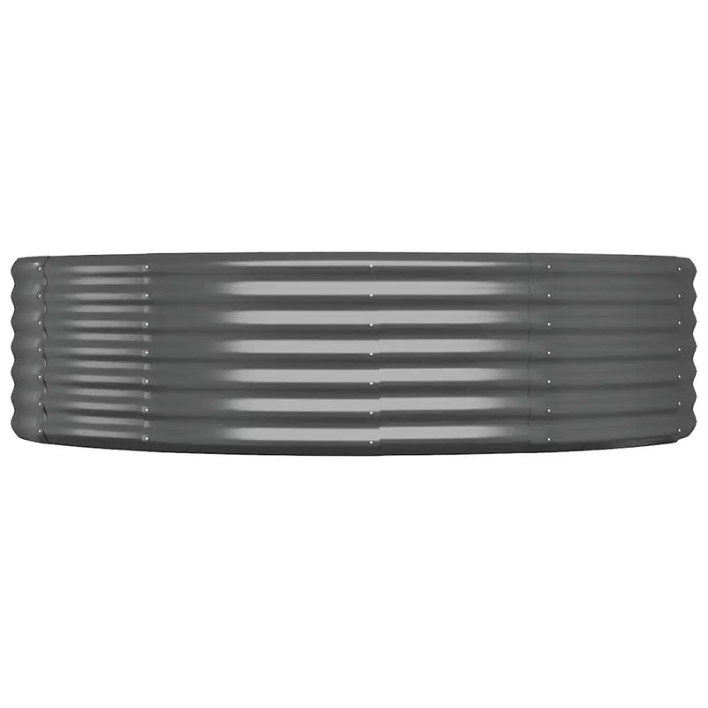 Garden Raised Bed Galvanised Steel 140x140x36 cm Anthracite