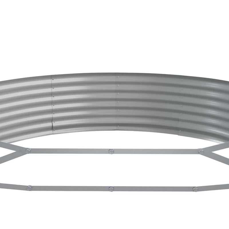 vidaXL Garden Raised Bed Galvanised Steel 296x140x36 cm Anthracite
