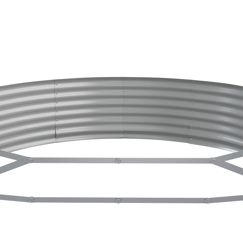 vidaXL Garden Raised Bed Galvanised Steel 373x140x36 cm Anthracite