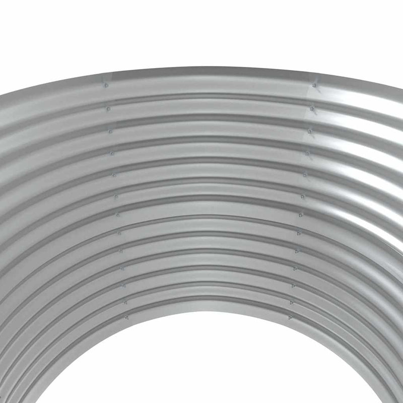 vidaXL Garden Raised Bed Galvanised Steel 100x100x68 cm Brown