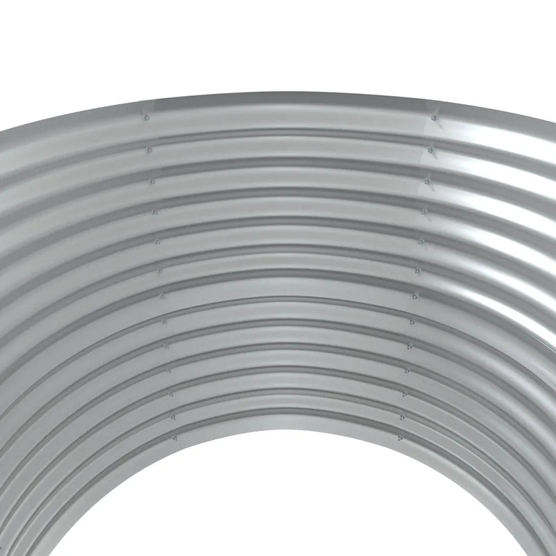 Garden Raised Bed Galvanised Steel 100x100x68 cm Silver