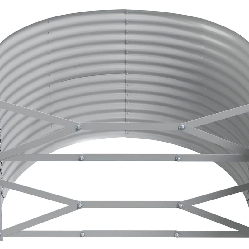 vidaXL Garden Raised Bed Galvanised Steel 175x100x68 cm Anthracite