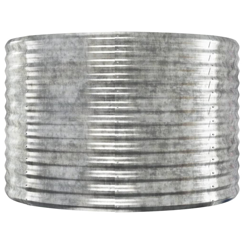 vidaXL Garden Raised Bed Galvanised Steel 175x100x68 cm Silver