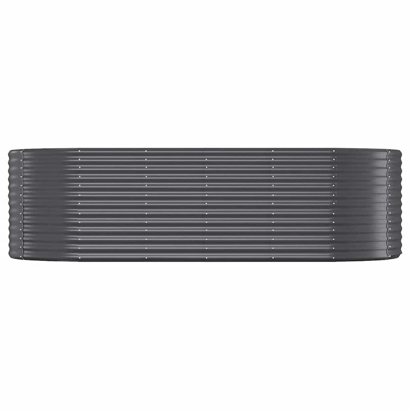 vidaXL Garden Raised Bed Galvanised Steel 249x100x68 cm Anthracite