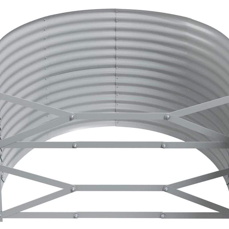 vidaXL Garden Raised Bed Galvanised Steel 249x100x68 cm Anthracite