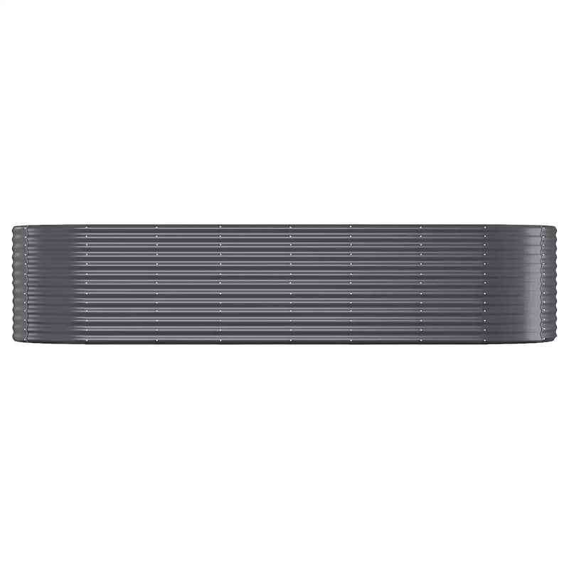 Garden Raised Bed Galvanised Steel 322x100x68 cm Anthracite