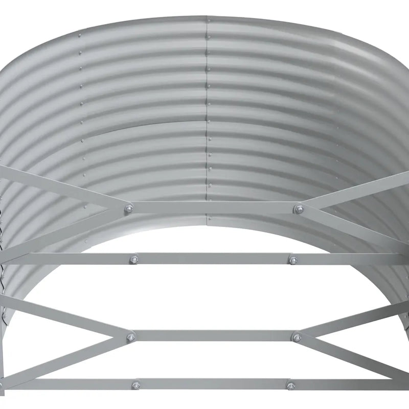 Garden Raised Bed Galvanised Steel 322x100x68 cm Anthracite