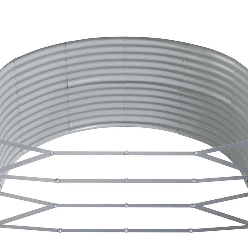 Garden Raised Bed Anthracite 212x140x68 cm Galvanised Steel