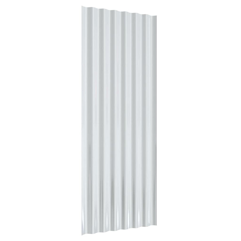 vidaXL Roof Panels 12 pcs Galvanised Steel Anthracite 100x36 cm