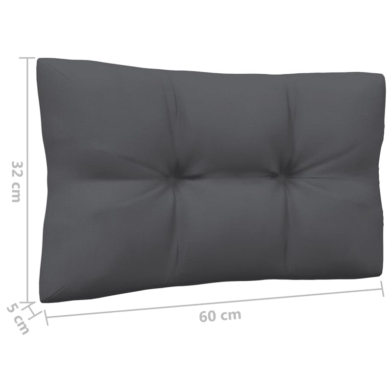 vidaXL 13 Piece Garden Lounge Set with Anthracite Cushions Pinewood