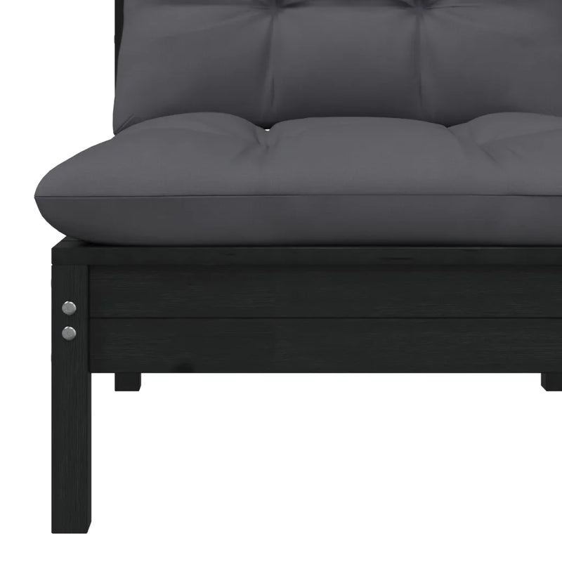 7 Piece Garden Lounge Set with Cushions Solid Pinewood