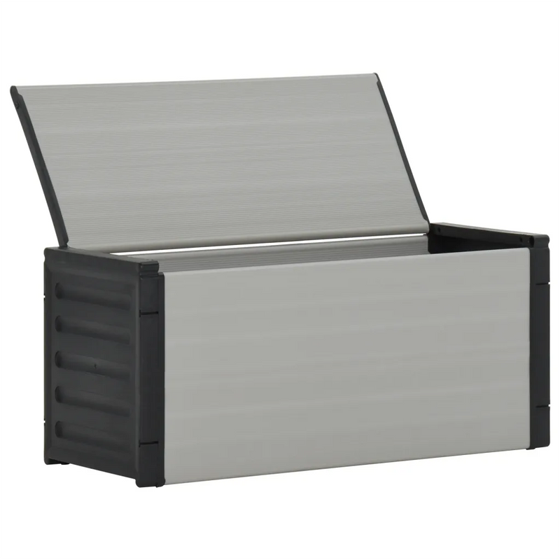 Garden Waste Basket Grey 85x34x40 cm