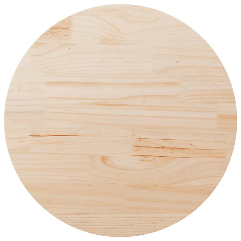 vidaXL Table Top Ø90x2.5 cm Solid Wood Pine