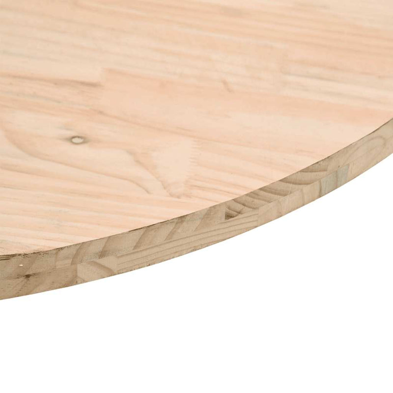 vidaXL Table Top Ø90x2.5 cm Solid Wood Pine