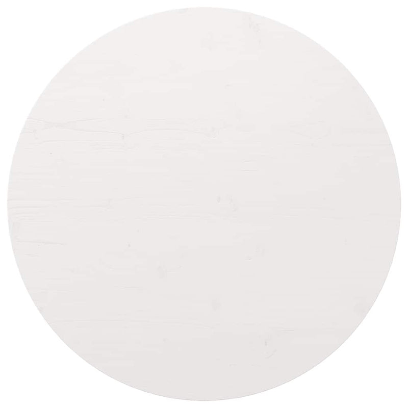 vidaXL Table Top White Ø90x2.5 cm Solid Wood Pine