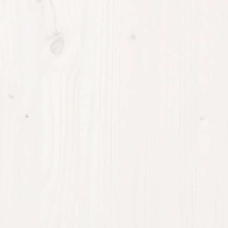 vidaXL Table Top White Ø90x2.5 cm Solid Wood Pine
