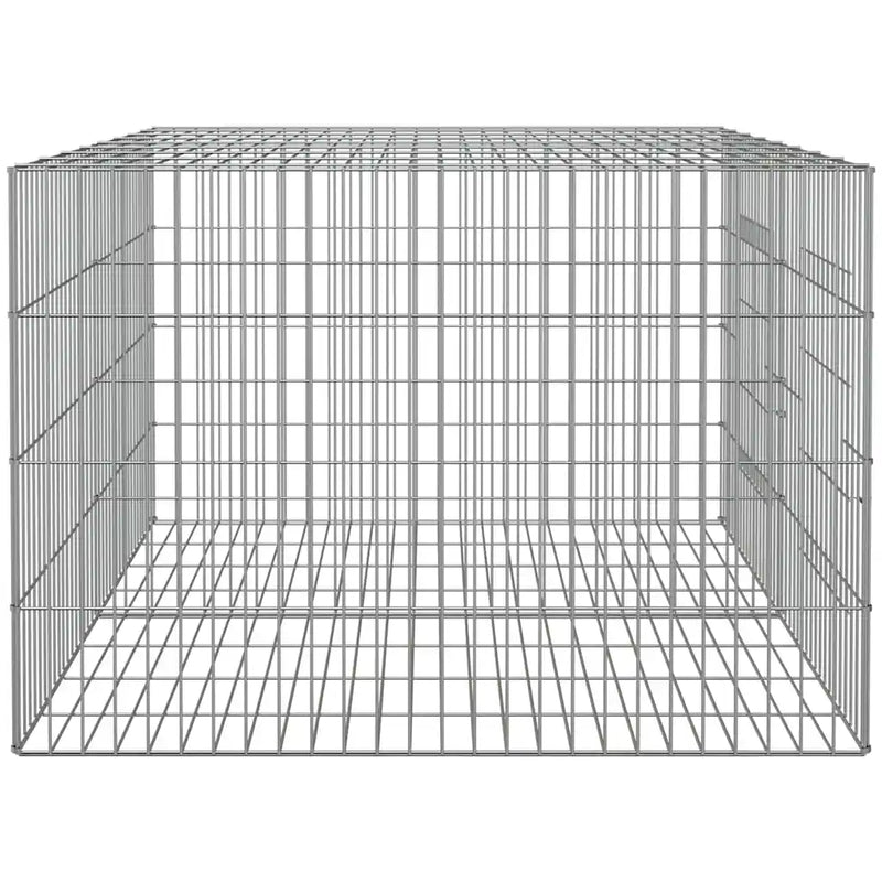 2-Panel Rabbit Cage 110x79x54 cm Galvanised Iron