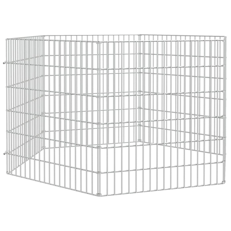 6-Panel Rabbit Cage 54x60 cm Galvanised Iron