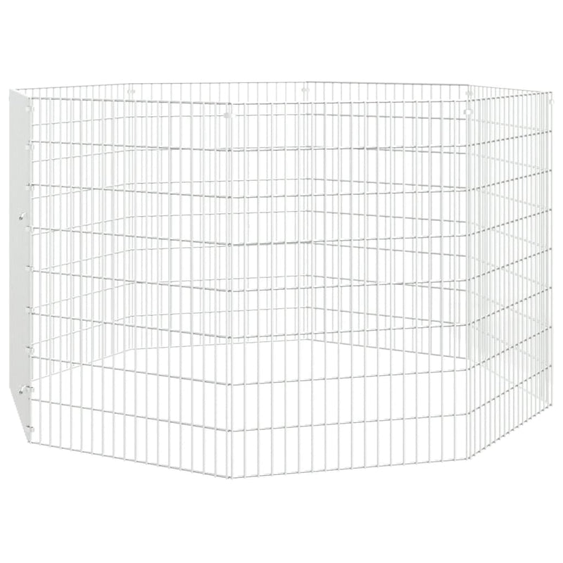 8-Panel Rabbit Cage 54x80 cm Galvanised Iron