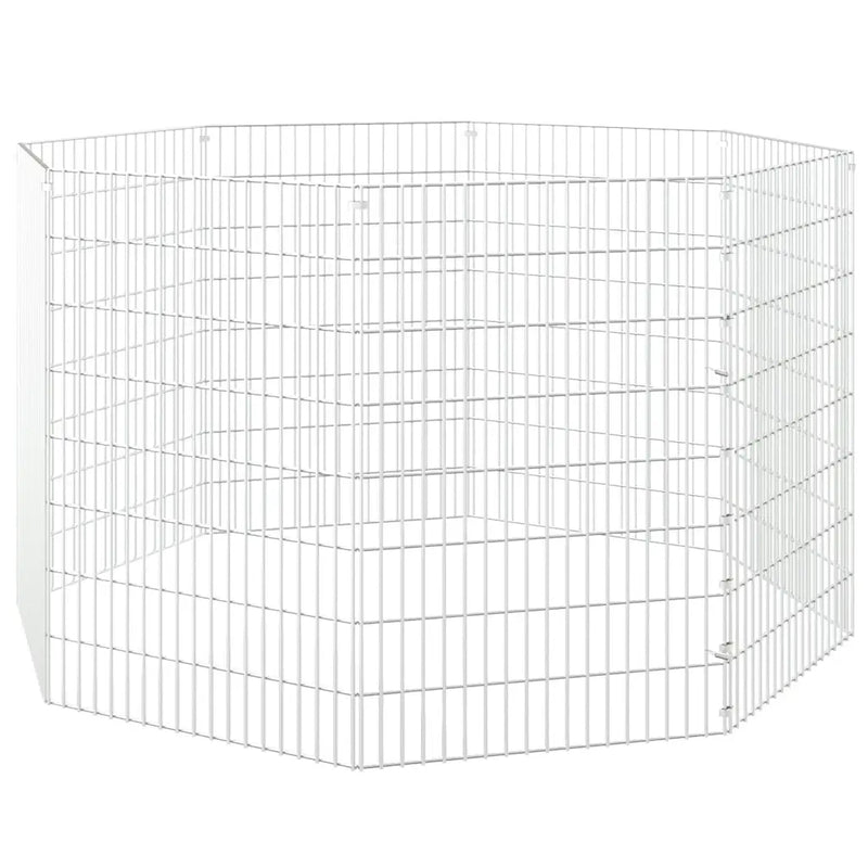Free Range Animal Enclosure 8-Panel 54x80 cm Galvanised Iron